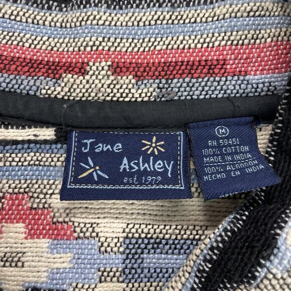 VTG Jane Ashley Tapestry Jacket Blazer Womens Sz M Southwestern Aztec Tribal Y2K - Picture 5 of 14